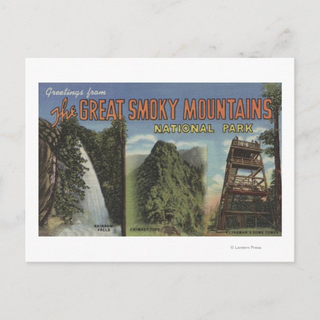 Large Letter Scenes - Smoky Mts. Nat'l Park, TN 2 Postcard (Front)