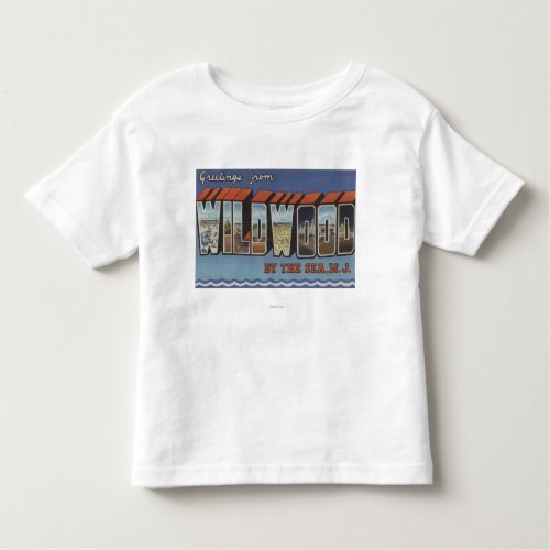 Large Letter Scenes _ Wildwood_By_The_Sea NJ Toddler T_shirt