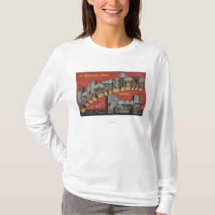 Large Letter Scenes - Yellowstone Nat'l Park, WY T-Shirt