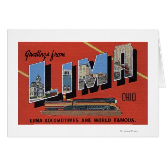 Large Letters - Lima Locomotives are World (Front Horizontal)
