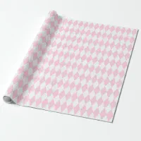 Light Pink White Large Polka Dots Wrapping Paper