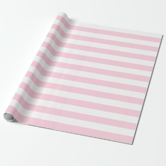 pink and white stripes wrapping paper