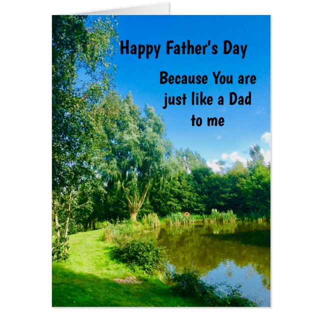 Large Like a Dad Father's Day Card (Front)