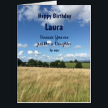 Large Like a Daughter Happy Birthday Card<br><div class="desc">Large Like a Daughter Happy Birthday Greeting Card.</div>