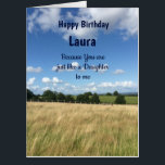 Large Like a Daughter Happy Birthday Card<br><div class="desc">Large Like a Daughter Happy Birthday Greeting Card.</div>