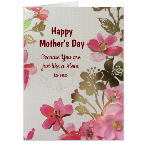 Large Like a Mom Mothers Day Card
