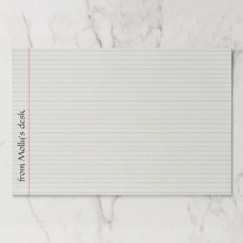 Large Lined Notebook Tearaway Paper Pad by ElizaBGraphics at Zazzle