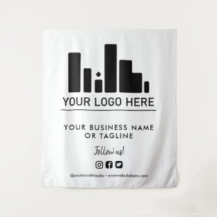 Large Logo & Social Media Backdrop