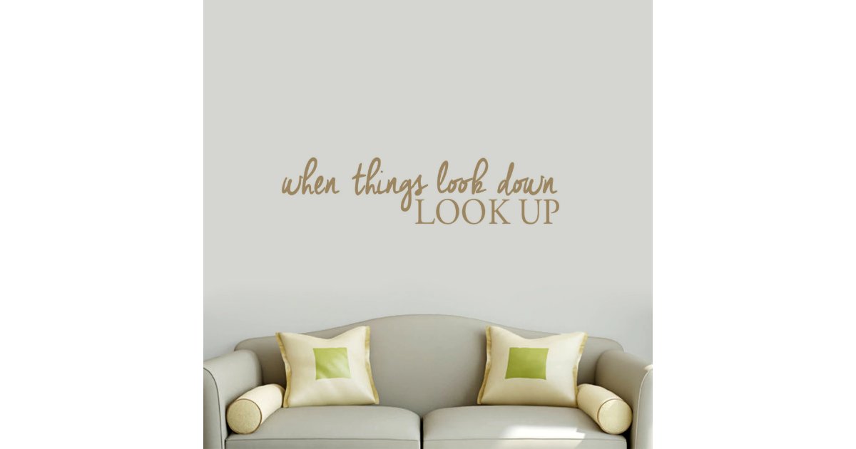 Large Look Up Wall Decal Zazzle