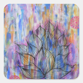 Large Lotus Flower Sticker