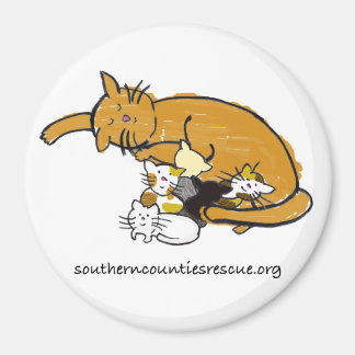 Large Magnet (Round Kitty Logo)