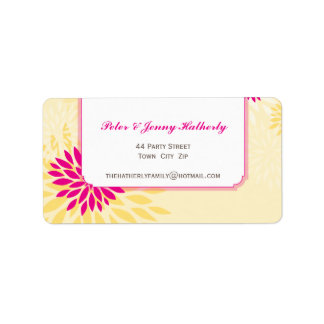 LARGE MAILING LABELS :: modern dahlia 3 L