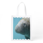 Large Manatee Underwater Grocery Bag