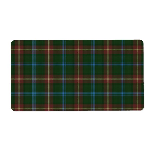 Large Manitoba tartan Label (Front)