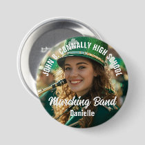 Large Marching Band Photo High School Brag Button