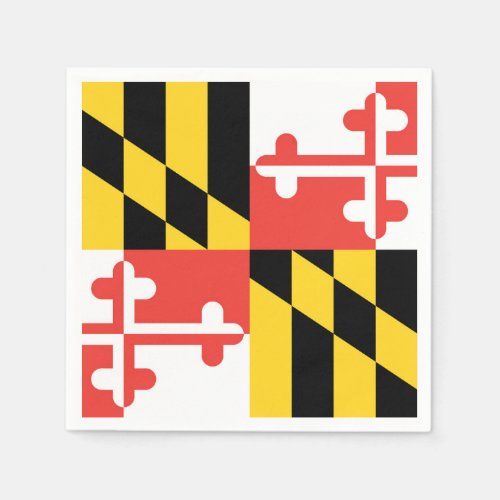 Large Maryland Flag Napkins
