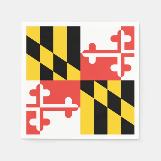 Large Maryland Flag Napkins | Zazzle