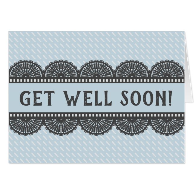 Large Masculine Get Well Card (Front Horizontal)