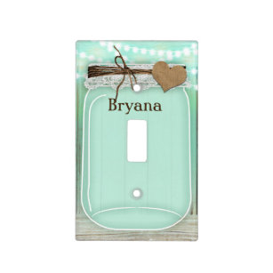 Country Kitchen Wall Plates Light Switch Covers Zazzle Large Mason Jar Lights Mint Rustic Country Light Switch Cover