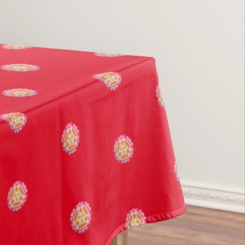 Large Medallion Red  Tablecloth