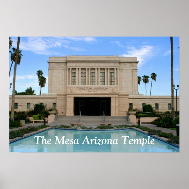 Large Mesa Arizona Temple Print (Front)