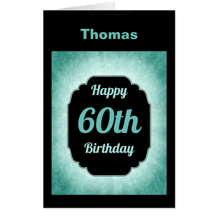 Large Modern Add Name 50th Birthday Card 