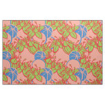 large modern leaf, bud, and flower pattern fabric