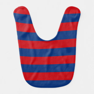 Large Modern Vibrant Horizontal Stripes Decor Bib