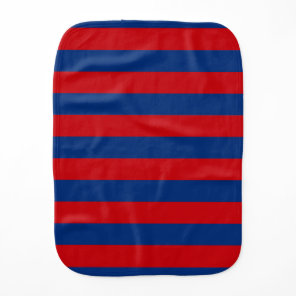 Large Modern Vibrant Horizontal Stripes Decor Burp Cloth