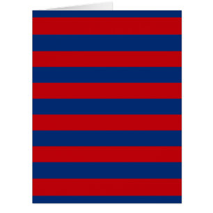 Large Modern Vibrant Horizontal Stripes Decor Cards