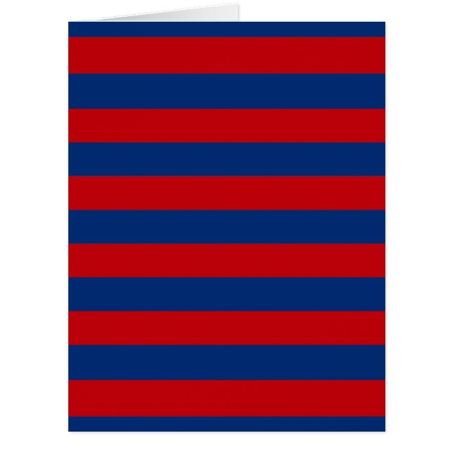 Large Modern Vibrant Horizontal Stripes Decor Cards (Front)