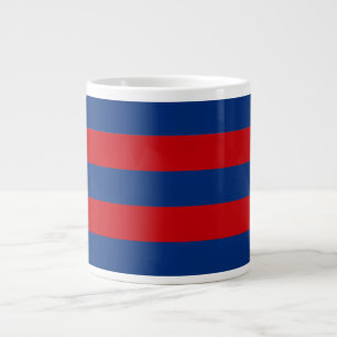 Large Modern Vibrant Horizontal Stripes Decor Giant Coffee Mug