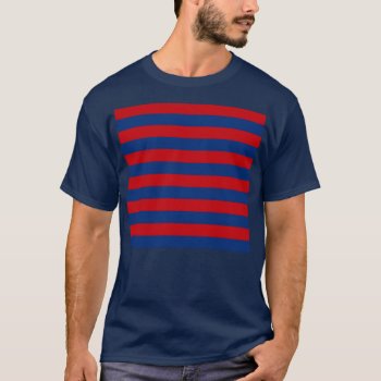 Large Modern Vibrant Horizontal Stripes Decor T-shirt by CaptainShoppe at Zazzle