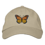 Large Monarch Butterfly Embroidery Embroidered Baseball Cap at Zazzle