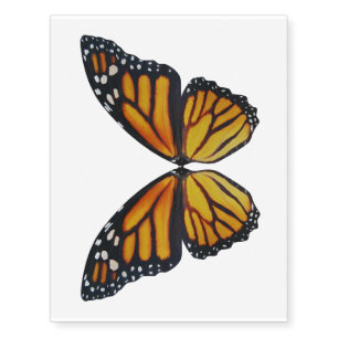Large Monarch Butterfly Wings Temporary Tattoos
