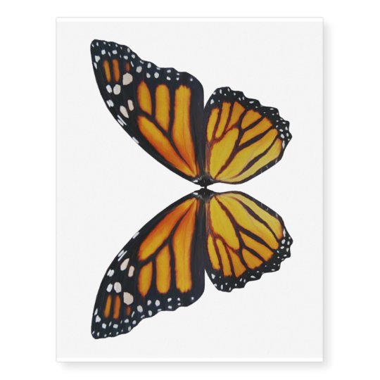 Large Monarch Butterfly Wings Temporary Tattoos | Zazzle.com