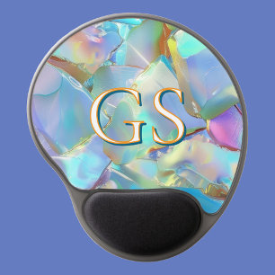 Large Monogram or Name on Opal Gel Mouse Pad