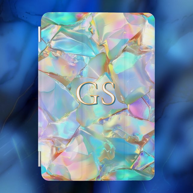 Large Monogram or Name on Opal iPad Mini Cover (Creator Uploaded)