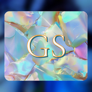 Large Monogram or Name on Opal Mouse Pad