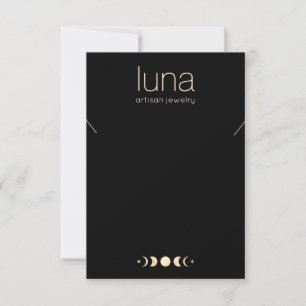 Large Moon Phase Necklace Display Holder Invitation