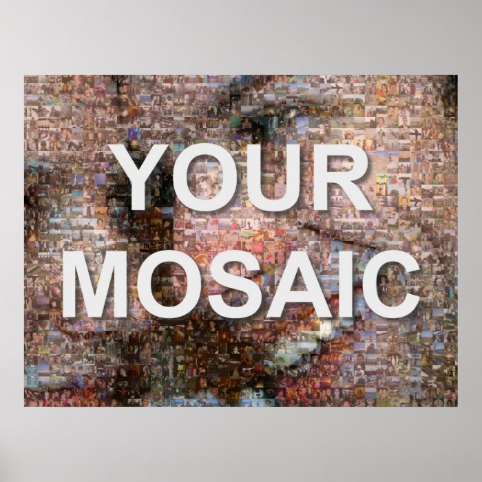 Large mosaic (landscape) print