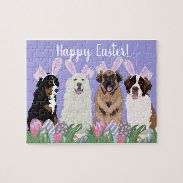 Large Mountain Dog Easter  Jigsaw Puzzle (Horizontal)