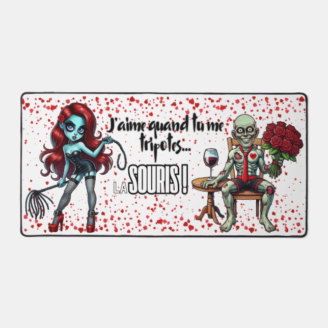 Large Mouse Carpet | Valentine's Special Desk Mat (Front)