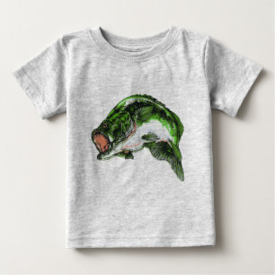 Large mouth Bass Baby T-Shirt