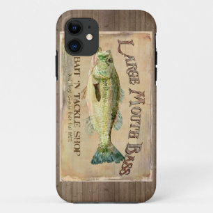 Large Mouth Bass Bait n Tackle Lake Decor iPhone 11 Case