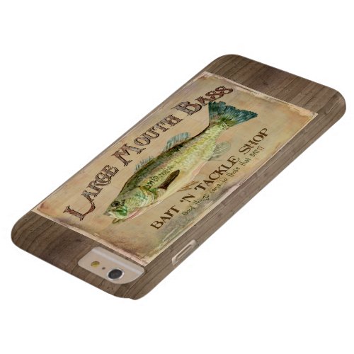 Large Mouth Bass Bait n Tackle Lake Decor Barely There iPhone 6 Plus Case