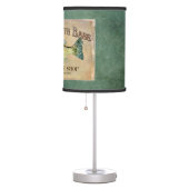 Large Mouth Bass Fishing Lake Cabin Decor Blue Table Lamp (Right)