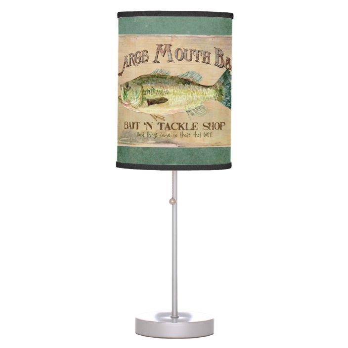largemouth bass table lamp