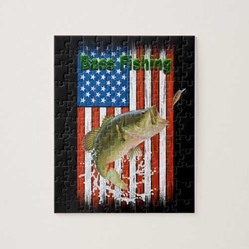 Large Mouth Bass Fishing USA Jigsaw Puzzle