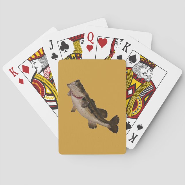 Large Mouth Bass Playing Cards (Back)